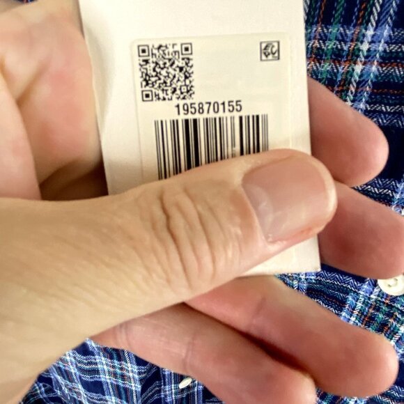 Levis Mens Classic Plaid Worker Shirt Size S - Picture 5 of 8